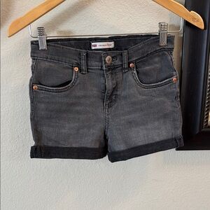 Levi's Kids Black Denim Shorts